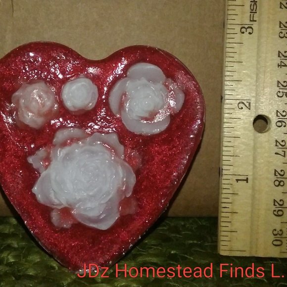 Heart and Rose Homemade All Natural Soap - Picture 3 of 9
